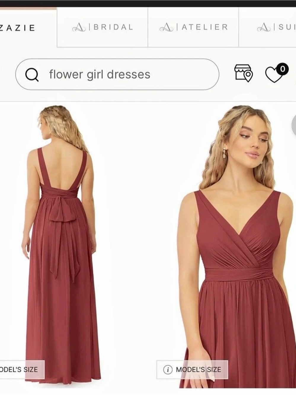 Azazie Burnt Orange Maxi Dress